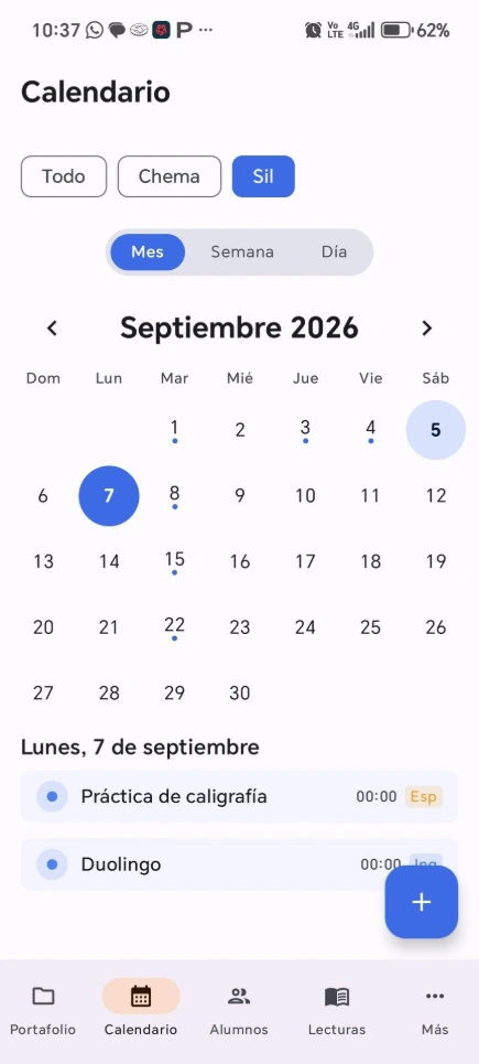 Calendario en EVIAP