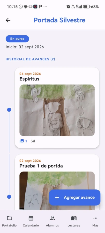 Historial de avances en EVIAP