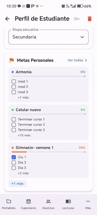 Metas personales por hij@ en EVIAP